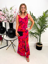 The Elora - Pink Floral Maxi Dress